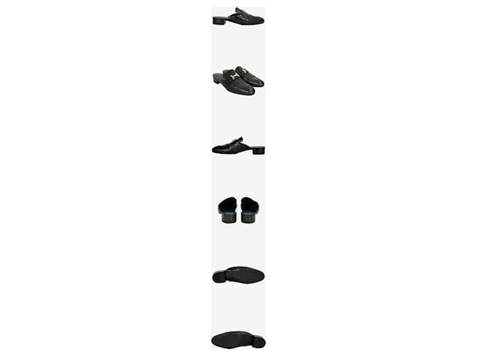 Hermès Mule Trocadero Bluffer Nero - vista 2