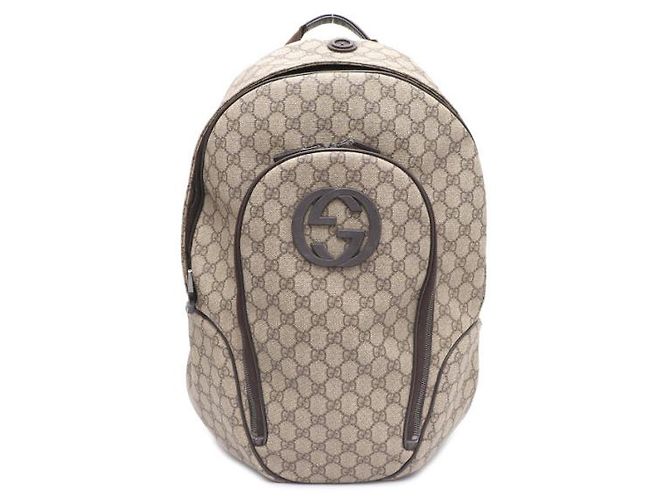 Gucci Interlocking Canvas Backpack A/Brown - view 10