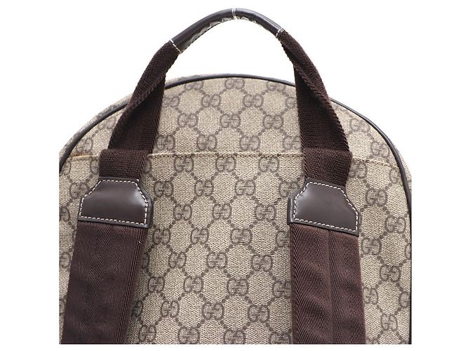 Gucci Interlocking Canvas Backpack A/Brown - view 13