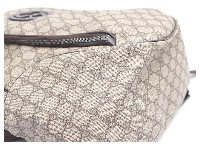 Gucci Interlocking Canvas Backpack A/Brown - view 15