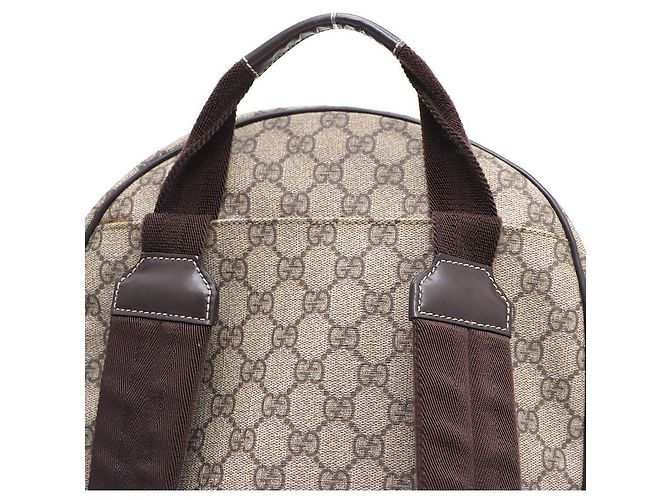 Gucci Interlocking Canvas Backpack A/Brown - view 4