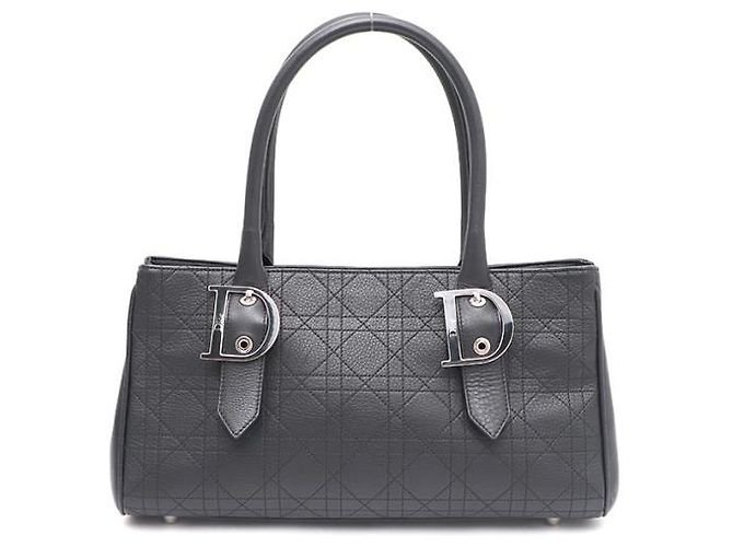 Dior Sac Tote e Bolsa de Ombro com Fivela Cannage Preto - vista 11