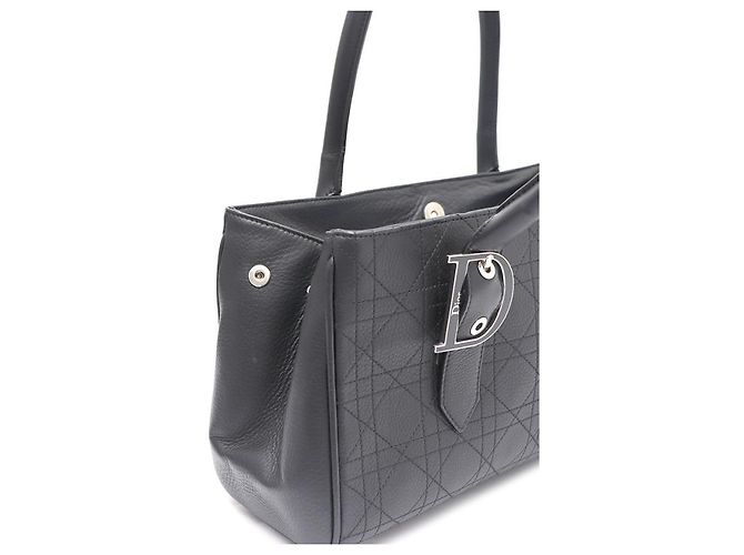 Dior Sac Tote e Bolsa de Ombro com Fivela Cannage Preto - vista 18