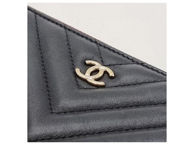 Chanel Clutch Chevron Black Nero - vista 7