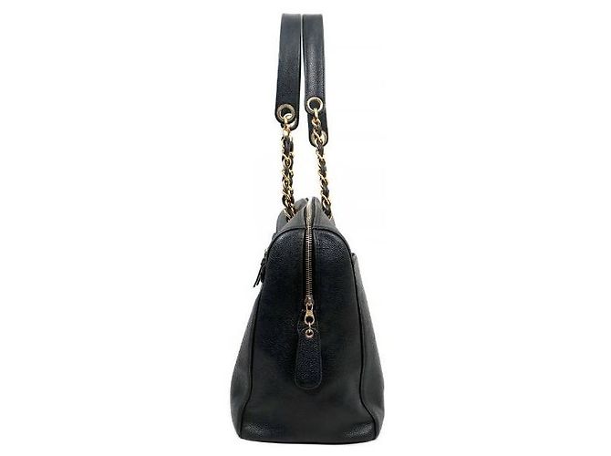 Chanel Borsa a Spalla Black Caviar Big CC Nero - vista 2