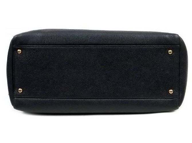 Chanel Borsa a Spalla Black Caviar Big CC Nero - vista 4