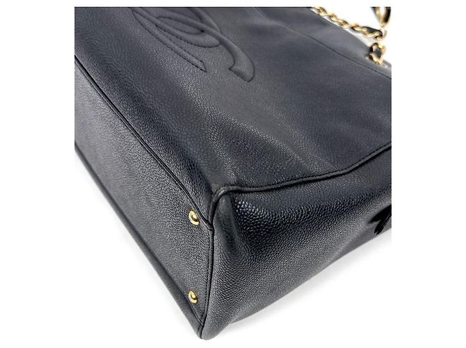 Chanel Borsa a Spalla Black Caviar Big CC Nero - vista 5