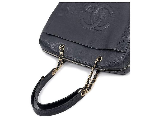 Chanel Borsa a Spalla Black Caviar Big CC Nero - vista 7
