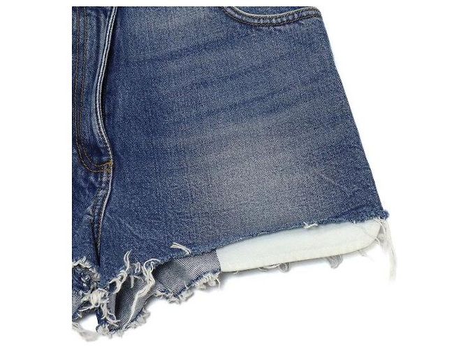 Gucci Short de denim eco con parche de oso para mujer Azul - vista 3