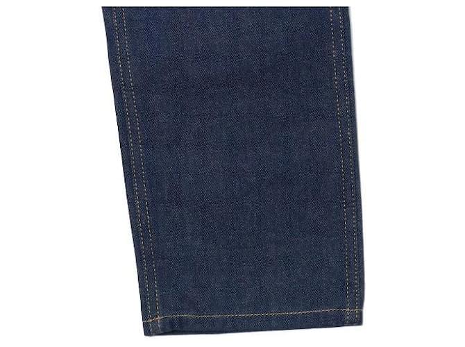 Gucci Pantalones vaqueros rectos de algodón azul para mujer - vista 3