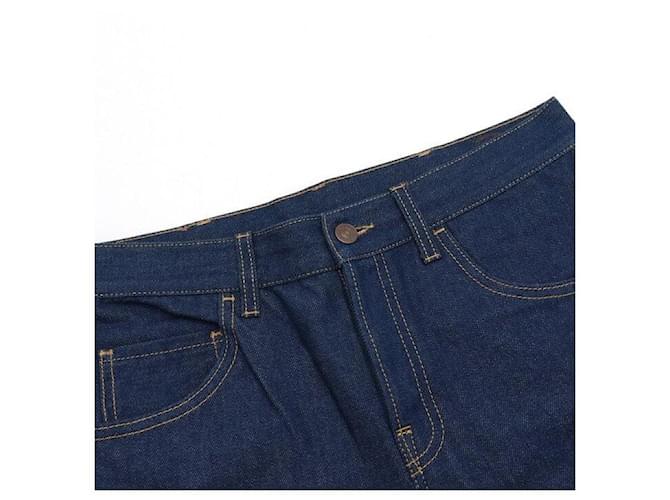 Gucci Pantalones vaqueros rectos de algodón azul para mujer - vista 5