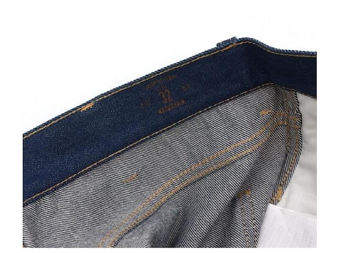 Gucci Pantalones vaqueros rectos de algodón azul para mujer - vista 7