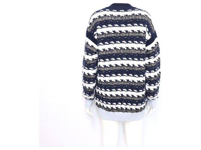 Chanel Cashmere-Tweed-Strickjacke für Damen für die Saison Blau - Ansicht 4