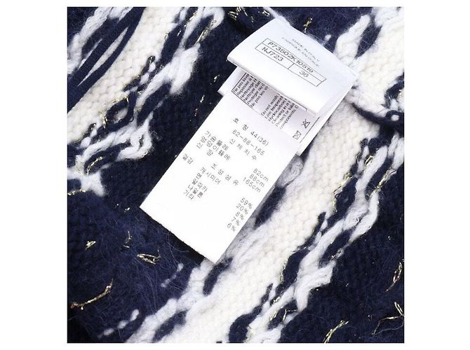 Chanel Cashmere-Tweed-Strickjacke für Damen für die Saison Blau - Ansicht 6