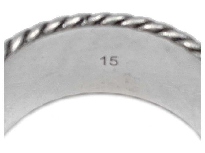Gucci Doppio anello intrecciato argento - vista 5