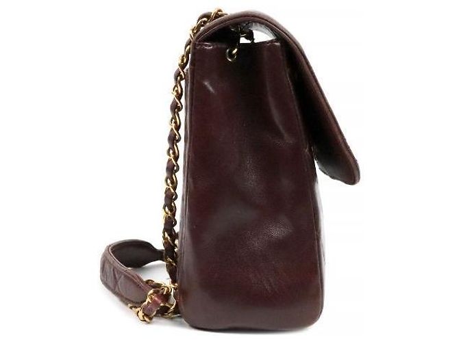 Chanel Borsa a tracolla con patta trapuntata marrone - vista 2