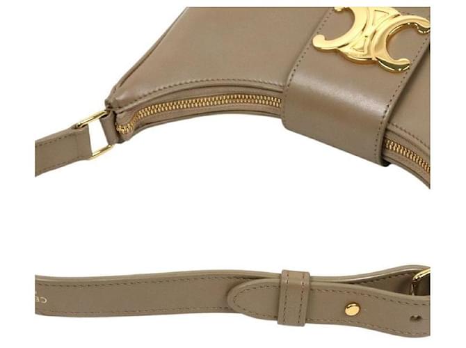 Céline Borsa a tracolla hobo Ava Triomphe marrone - vista 6