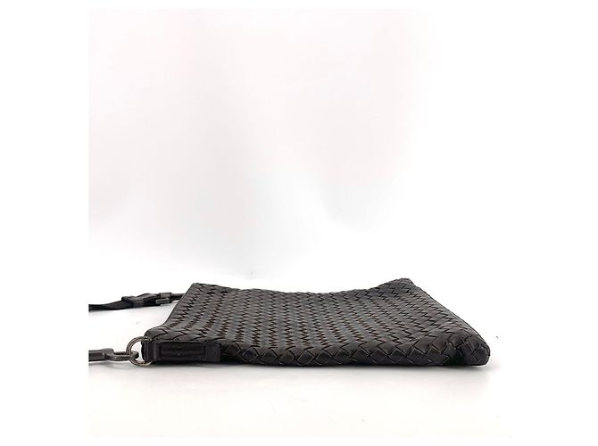 Bottega Veneta Borsa Messenger Intrecciato Crossbody Marrone - vista 13