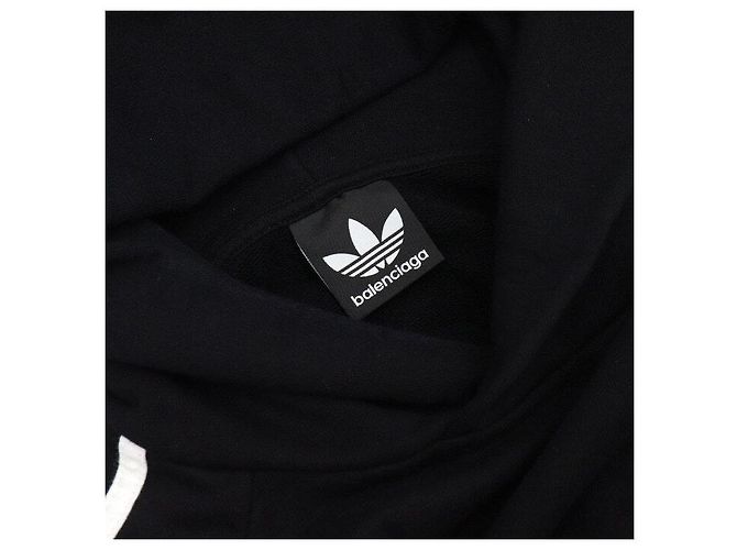 Balenciaga Sudadera oversized con logo y camiseta unisex de forro polar Negro - vista 5