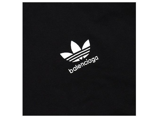 Balenciaga Sudadera oversized con logo y camiseta unisex de forro polar Negro - vista 6