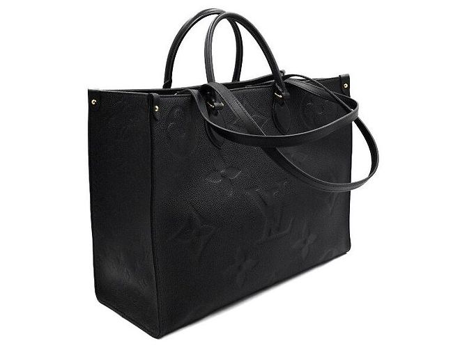 Louis Vuitton Borsa Tote OnTheGo GM Monogram Empreinte Nero - vista 3