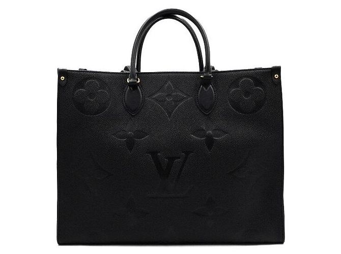 Louis Vuitton Borsa Tote OnTheGo GM Monogram Empreinte Nero - vista 4