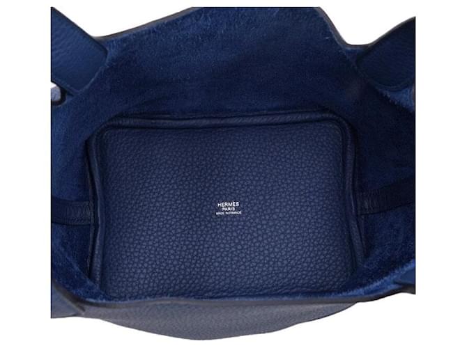 Hermès Borsa Tote Picotin Lock Blu - vista 6