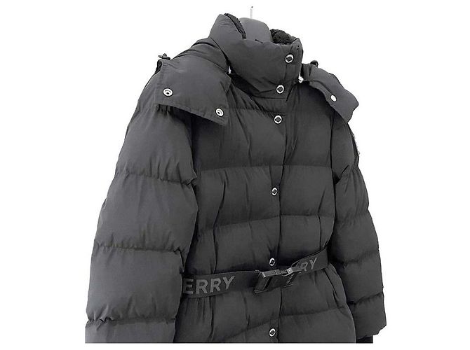 Burberry Abrigo largo acolchado Effingham Negro - vista 2