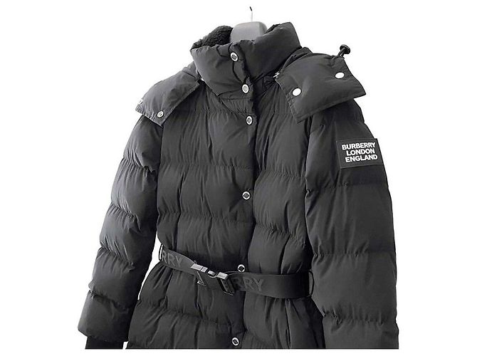 Burberry Abrigo largo acolchado Effingham Negro - vista 3