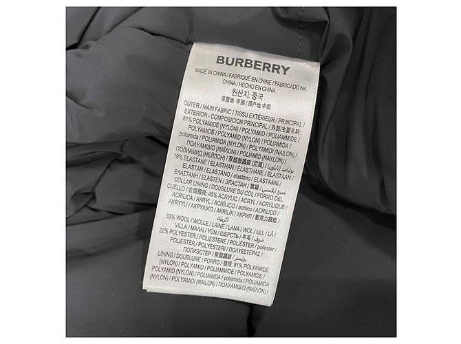 Burberry Abrigo largo acolchado Effingham Negro - vista 8