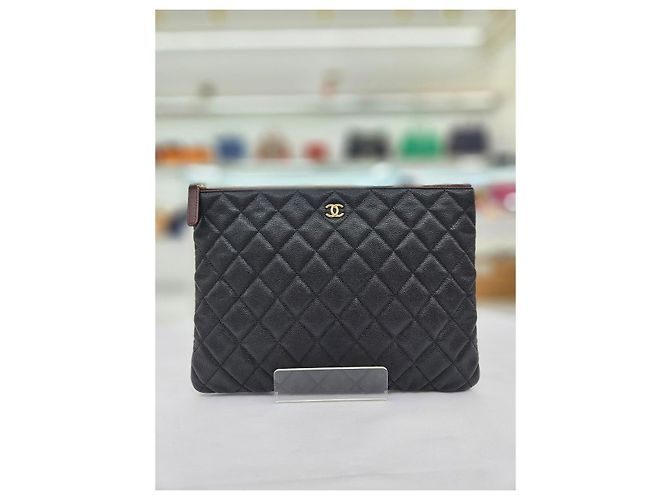 Chanel Bolso de mano Caviar Medium Gold Series Negro - vista 10