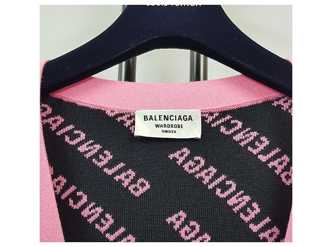 Balenciaga All Over Cardigan Rosa Schwarz Größe - Ansicht 7