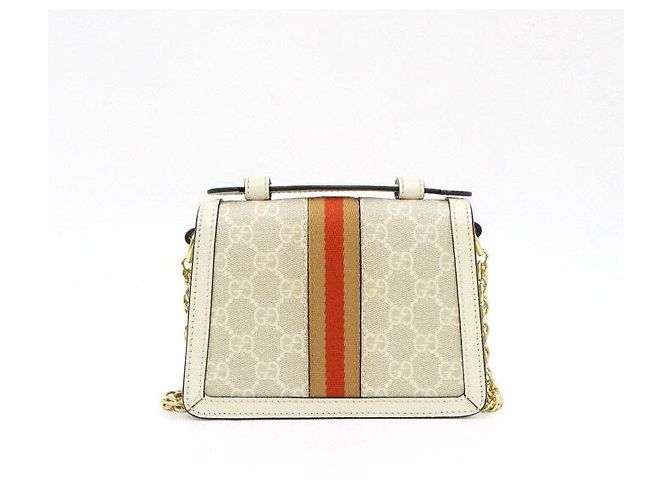 Gucci Borsa a tracolla e crossbody Ophidia GG Mini Chain Bianco - vista 4