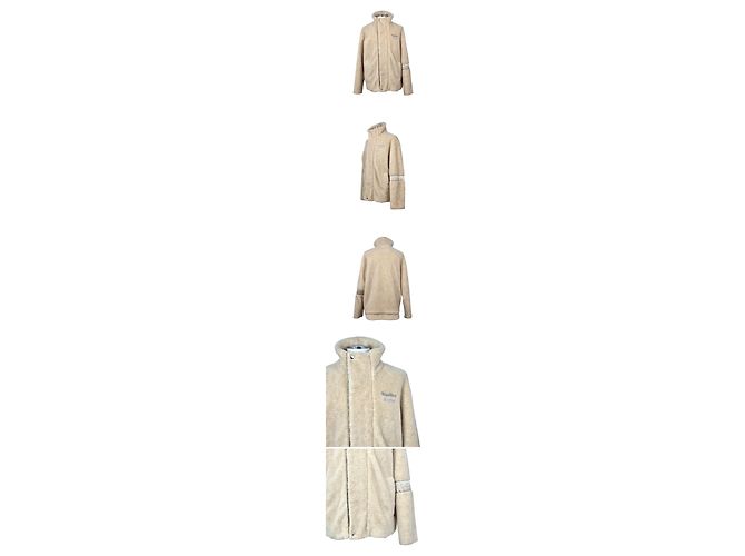 Acne Fleece Teddy Jacket Beige - view 2