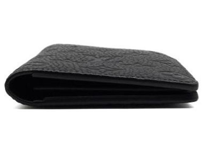 Louis Vuitton Black Monogram Taurillon Leather Brazza Wallet for Men - view 6