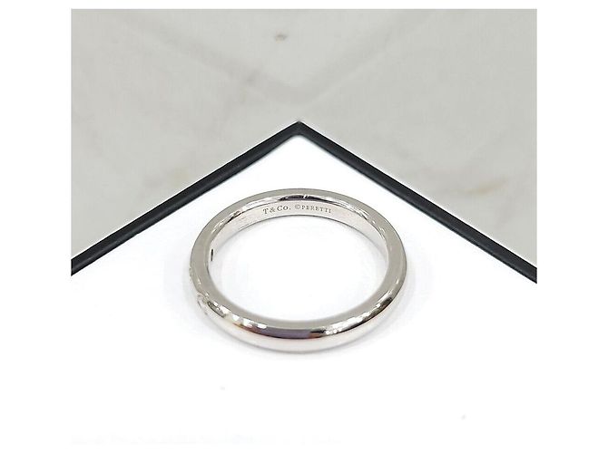 Tiffany & Co Diamant Platin Elsa Peretti Ring Band Größe - Ansicht 5