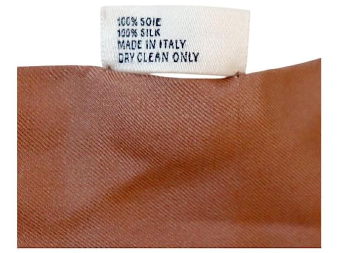 Céline Pañuelo de seda Castaño - vista 4