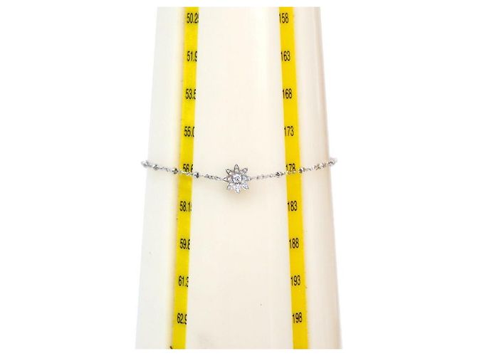 Gucci Pulseira de corrente Flora em ouro branco e diamantes - view 5