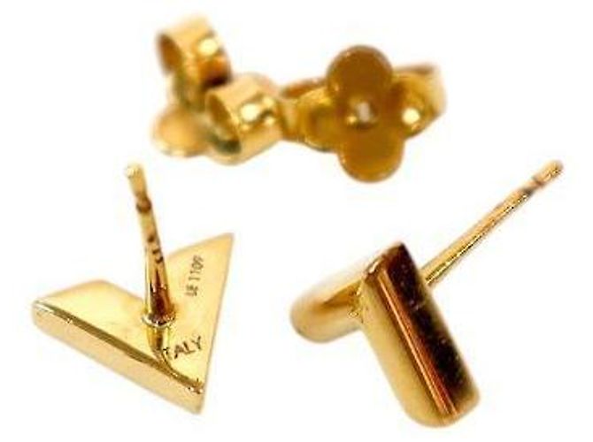 Louis Vuitton Essential Gold Ohrringe Golden - Ansicht 4