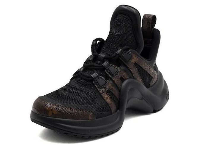 Louis Vuitton Sneakers Archlight con monogramma nero da uomo - vista 2