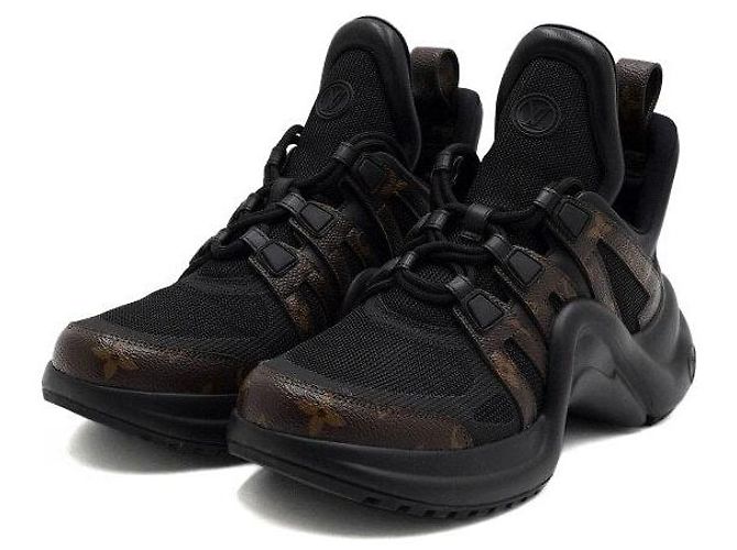 Louis Vuitton Sneakers Archlight con monogramma nero da uomo - vista 3