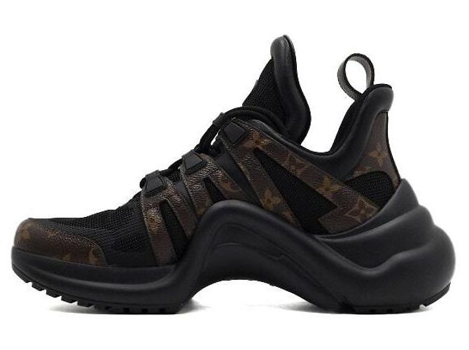 Louis Vuitton Sneakers Archlight con monogramma nero da uomo - vista 4