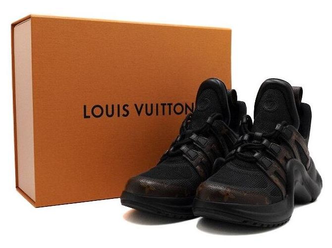 Louis Vuitton Sneakers Archlight con monogramma nero da uomo - vista 9