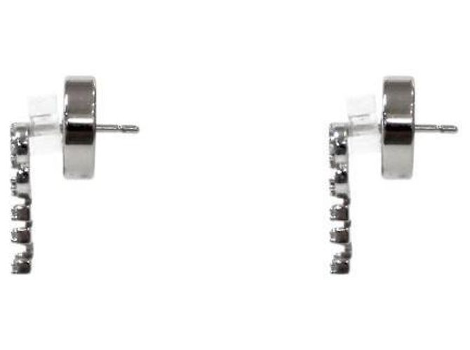 Miu Miu Crystal Logo Silver Ohrringe - Ansicht 2