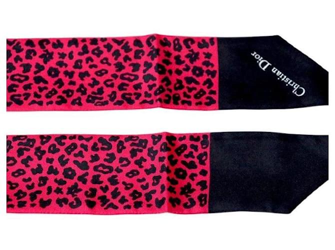 Dior Bufanda Mitcha Leopardo Rosa - vista 2