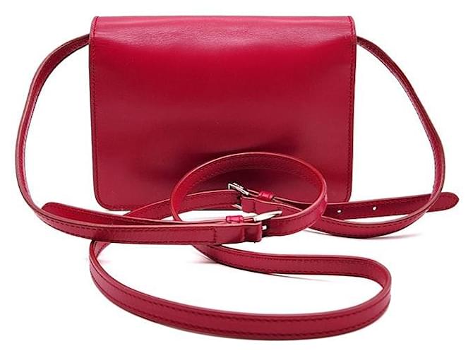 Prada Mini borsa a tracolla con patta Rosso - vista 3