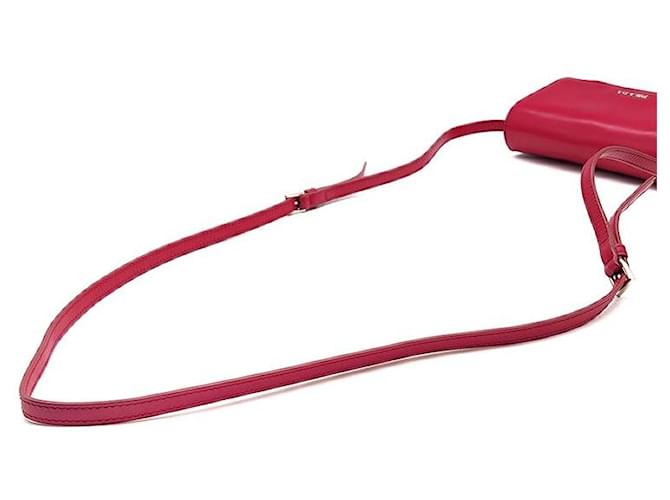 Prada Mini borsa a tracolla con patta Rosso - vista 5