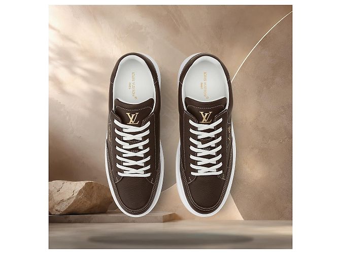 Louis Vuitton Sneaker Beverly Hills Marrone - vista 4