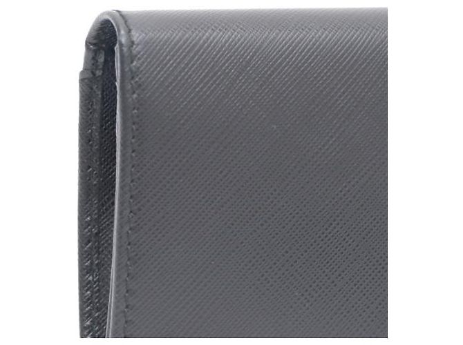 Salvatore Ferragamo Langer Gancini Geldbeutel Silber Schwarz - Ansicht 10