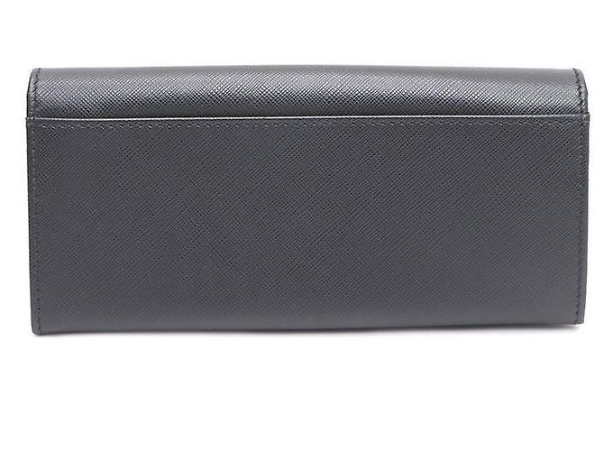 Salvatore Ferragamo Langer Gancini Geldbeutel Silber Schwarz - Ansicht 3